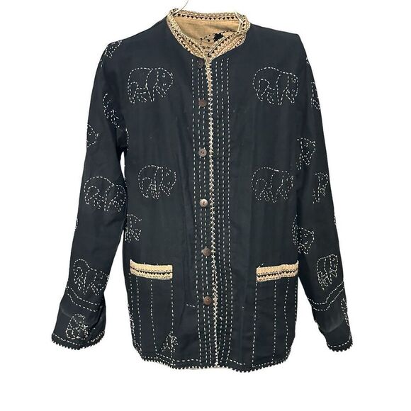 Excellent CONDITION RARE UNIQUE VINTAGE Showstopper WOMEN ORVIS Women's 100% Cot - Picture 8 of 15